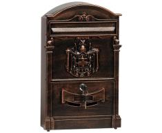 Domus 2151/B Cassetta Postale, Alluminio Pressofuso, Bronzo