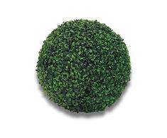 AsiaShopping 3 Sfere BOSSO Artificiale Sintetica Foglie Verdi BUXUS Finto Palla 40 CM