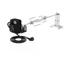 Onlyfire BRK-6101 Universale Spiedo per Girarrosto per Barbecue,Compatibile con La Maggior Parte dei Grill a Gas,Girarrosto Elettrico