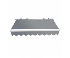 Toboli Tenda da sole con bracci a snodo e protezione UV 2,5x2m Antracite Montaggio a parete Balcone