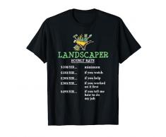 Trinciatrice divertente per la cura dellerba del paesaggista Maglietta