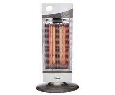 bimar HR301 Stufetta elettrica Basso consumo Infrarossi al Carbonio, Stufa Elettrica per Ambienti Interni, Resistenze Verticali Fibra di Carbonio, Oscillazione DX/SX, 2 potenze Riscaldamento