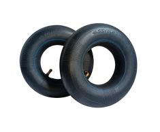 DAJASD Tubo per pneumatici, 2 pezzi, 4,10/3,50 – 4 pollici, tubo per pneumatici, per carriola, per carrelli a mano, carrelli di trasporto, carrello da giardino, tosaerba