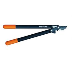 Fiskars Troncarami con lame bypass per legno verde, Sistema a cremagliera PowerGear II, Diametro di taglio: 2,8 cm, Lame in acciaio temprato con rivestimento antiaderente, Lunghezza: 56 cm, Nero/Arancione, L76, 1001553