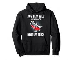 In Dem Weg Ich muss zu Mein Teich Koi - Laghetto da giardino Felpa con Cappuccio