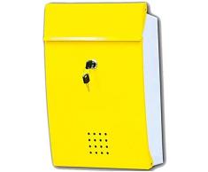 Cassetta Postale Cassetta Posta Cassetta delle lettere in pelle di latta Villa Cassetta postale americana a mosaico bicolore Cassetta postale per pacchi posta in arrivo impermeabile esterna montata a