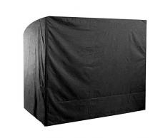 ZZX Fodera per Dondolo da Giardino, 190T Poliestere mpermeabile Antipolvere Telo di Copertura per Dondolo da Giardino, Amaca 2/3 Posti per Dondolo da Esterni,Nero