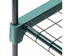 Serra 4 ripiani telo in PVC struttura acciaio 69x49x157cm piante balcone 647/2