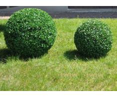 Papillon SIEPE Sfera Sintetica PIANTA di BOSSO Ø 55 cm - Verde-