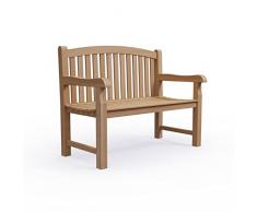 KMH Teak Britannia #102199 - Panca da giardino a 3 posti, 150 cm