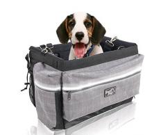 ALL FOR PAWS Delux 2 in 1 Cestino da Bicicletta con Strisce Riflettenti per Cani, Gatti, Conigli, Fino a 4,5 kg