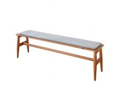 qwqqaq Patio Esterno Cuscino per Panche,rettangolari Cuscino,Addensare Cuscino Chaise Lounge,Antiscivolo Seggiolettiper da Pranzo per La Sedia Long A 90x30cm(35x12inch)