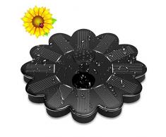 Fontana a zampillo da Giardino, a energia Solare, con Pannello Galleggiante, per laghetti da Giardino, per laghetti Artificiali