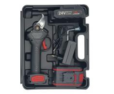 Forbice Potatura con 2 Batterie da 21V Trincia Rami Professionale Cesoia Elettrica Forbice Potatura Giardino Portatile Alberi da Giardino Alberi da Frutta Cordless Senza Fili Rami Arbusti