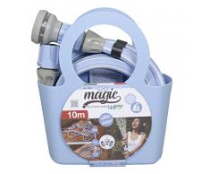 MAGIC BLUE HOSE 10 Metri Tubo Acqua da Giardino Estensibile, Atossico Canna Irrigazione Anti Nodo Anti Torsione