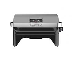 Campingaz Attitude2go, Barbecue da Tavolo a Basso Fumo, Portatile, con Coperchio, termometro, griglia in ghisa, Alimentazione: bombola di Gas R907, Grigio