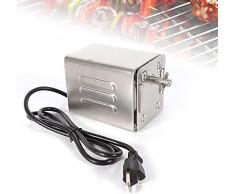 HUKOER SP-S40 in Acciaio Inox Barbecue Grill girarrosto Elettrico Motore caprino Maiale Pollo Barbecue spiedo girarrosto Barbecue allaperto Accessori (220 V-240 V)