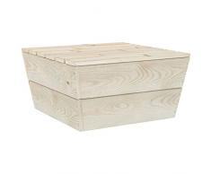 vidaXL Tavolo da Giardino 60x60x30 cm in Legno di Abete Impregnato