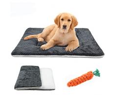 TVMALL Cuscino Cane Reversibile Coperta per Cani Gatti Ultra Morbido Materassino Lavabile Coperta da Viaggio per Animali Domestici Portatile Adatto a Cani di Piccola, Media e Grande Taglia, 50x40cm