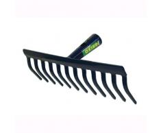 Rastrello Brixio 12 Denti 32 Cm In Acciaio Stampato Senza Manico 1Pz