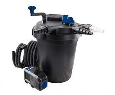 T.I.P. TFP 15000 UV 13 Filtro a pressione stagno/Filtro per laghetto esterno con indicatore di intasamento, nero