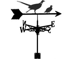 WENCY Segnavento Segnavento in Acciaio Inox for Giardino Creativo Fagiano Pernice Segnavento Paletto da Giardino Indicatore di direzione del Vento for Cortile Cupole Capannoni agricoli (Color : D)