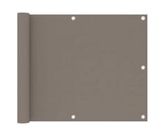 Ausla Paravento per terrazze, balcone, tortora con corda di polietilene da 12 m, per balcone, cortile, terrazza, per esterni, patio, terrazza