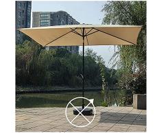Ombrelloni da giardino allaperto, rettangolare ombrellone portatile, spiaggia parasole protezione UV, 2x 2m (6.5x6.5ft), 3m x 2m (10x6.5ft) ombrellone ombrellone, for terrazza, patio, balcone, tenda