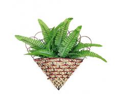 Pixnor Fern decorativa Pianta artificiale bella erba foglie pianta