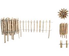Floranica Recinzione in nocciolo avvolgibile L: 500cm A: 50cm Distanza: 4-6cm Steccati in legno da giardino Impregnata palizzata per aiuole frutteti prati orti ed animali Rollborder