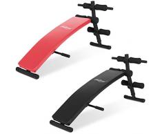 Physionics® Panca per Addominali - Pieghevole, Altezza Regolabile in 5 Livelli (60-72 cm), Acciaio, Colore a Scelta - Panca Fitness, Reclinabile, per Esercizi Sit Up, Multifunzione, Palestra