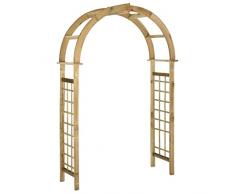 vidaXL Arco da Giardino a Traliccio Legno di Pino Piante Rampicanti Pergolato