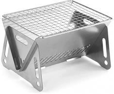 Mini BBQ Grill da campeggio Barbecue a carbone portatile Grill in acciaio inox Campeggio Fire Pit Stufa a legna