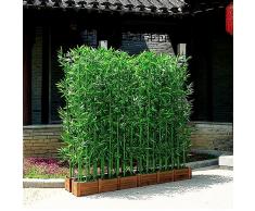 Bambù Piante Artificiali Recinto di Bambù Artificiale Allaperto di Segretezza, Alte Piante Finte per Larredamento Dellhome Office, Parete Interna Della Vegetazione del Divisorio Della Parete, per I