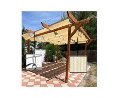MHxin-CanopyShading Vela Parasole A Onda Retrattile Copertura di Ricambio for Parasole A Onda Retrattile da Esterno for Giardino Veranda Gazebo da Spiaggia Barbecue Gazebo Patio Moderno