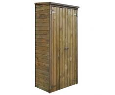 Gecheer Capanno da Giardino in Legno di Pino 85x48x177cm,Casetta in Legno,Casetta Legno,Porta Attrezzi da Giardino,Casetta di Legno da Giardino,Casetta Attrezzi Giardino,Capanno Attrezzi e Utensili