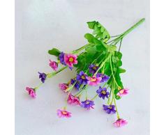 ZHOUBAA 1 Mazzo di Fiori Artificiali Fiori Artificiali Multicolori Multistrato, Fiori Artificiali Simulazione di Piante Decorazioni per La Casa per Feste di Matrimonio Viola