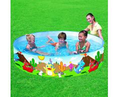 Bestway 55022 Piscina Tonda Rigida Dinosauri 183 x 38 cm