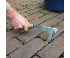 Esschert Design - Raschietto per fughe, da giardino, in acciaio INOX e legno