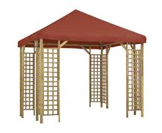 Goliraya Gazebo da Giardino Gazebo 4x3 m/3x3m Struttura in Legno Impermeabile Protezione UV Tenda Giardino Sagre Eventi Mercati Esterno Disponibile in Tanti Colori Diversi