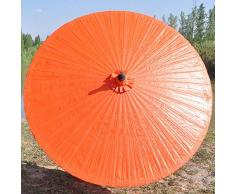Ombrello, Parasole da giardino in legno con base da 2 m ombrellone da ombrellone da ombrellone ombrellone impermeabile parasole stabile per spiaggia / terrazzo / balcone / mercato + protezione solare
