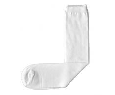 Fontana Calze, 6 paia di gambaletto donna in caldo cotone elasticizzate confortevoli. Prodotto Italiano. Bianco 35/41