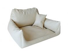 Nemo cani divano Letto per cani a pelo Piazza Cestino cani cuscino in Eco Pelle misure: S - XL