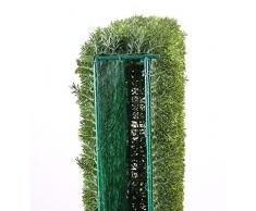 artplants.de Set di 2 x Separé in siepe di Tasso Artificiale Fanno, Verde, 100x20x80 cm - 2 Pezzi di Pianta Decorativa/Cespuglio Finto