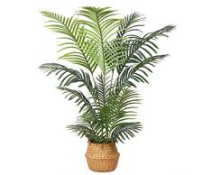 Kazeila Piante Finte da Interno Alta 120cm Palma Artificiale Grandi Pianta Finta Decorazioni Interno Camera da Letto Aesthetic Room Decor(1Pack)