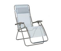 LAFUMA MOBILIER Sdraio Relax, Pieghevole e Regolabile, Sostegno elasticizzato, RSXA, Batyline, Colore: Ciel, LFM2034-9711