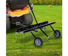 Lechnical Scarificatore per Trattorino Tagliaerba 100 cm,Arieggiatore per Prato