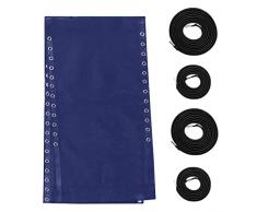 Panno di ricambio per chaise lounge | Kit di riparazione pieghevole per sedia pieghevole in tessuto largo | Tessuto per sedia pieghevole da esterno flessibile flessibile multifunzionale con 4 Kot-it