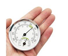 Termometro Igrometro,Termometro per Esterno,Termometro e Igrometro Senza Fili,Termoigrometro Professionale,Ambiente Misuratore di Umidità per Interni ed Esterni,Adatto per Giardino,Auto,Casa,Serra