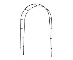 defacto DF- 002 - Arco per rose rampicanti, 230 x 118 x 40 cm, in metallo, colore: nero